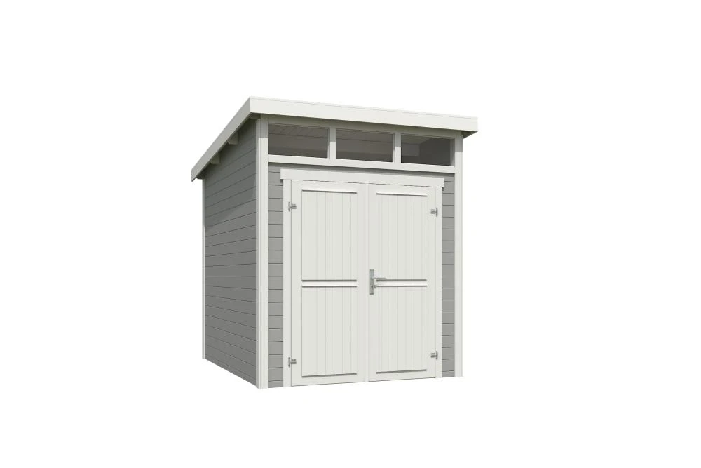 Outdoor Life Blokhut Kibo 2 Platinum Grey-Wit 200 x 250 cm - Afbeelding 2